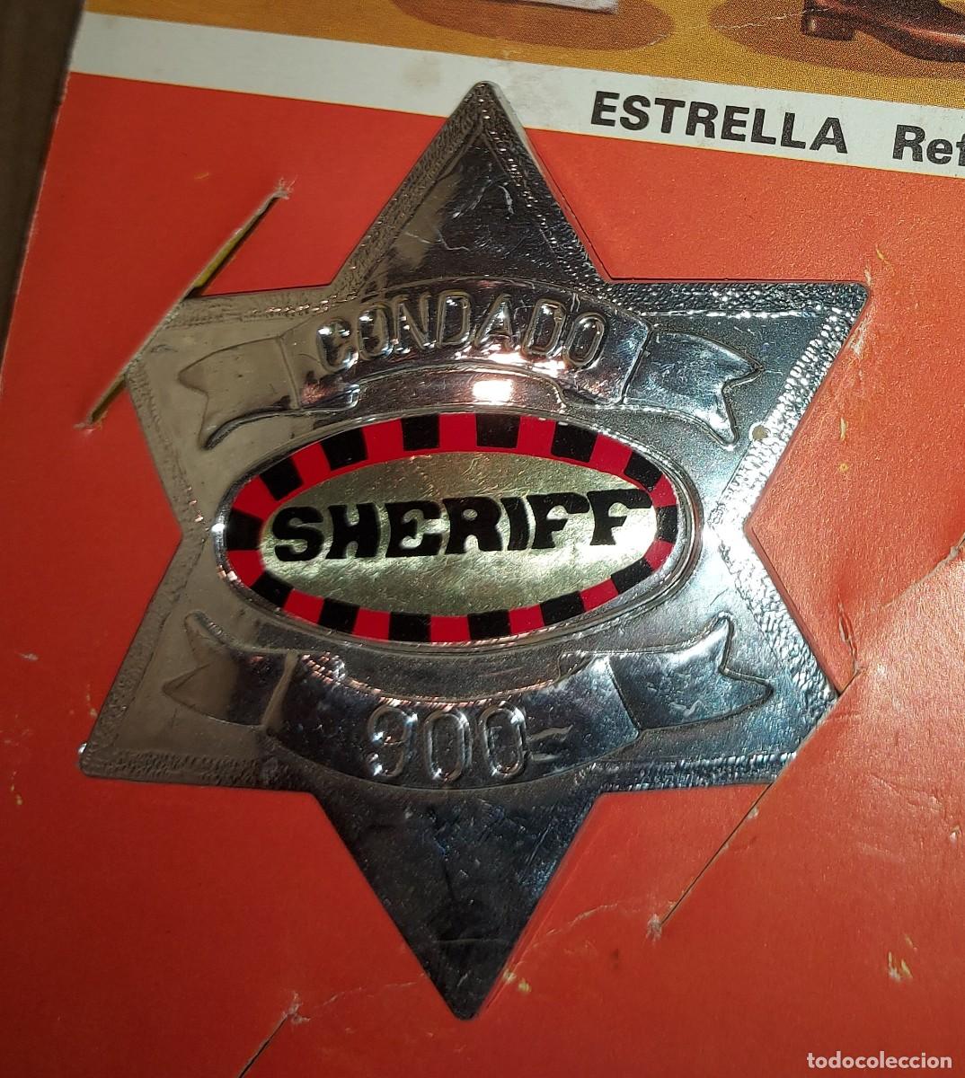 Juguetes antiguos y juegos de colecci&oacute;n: ESTRELLA SHERIFF - PLACA DEL OESTE -