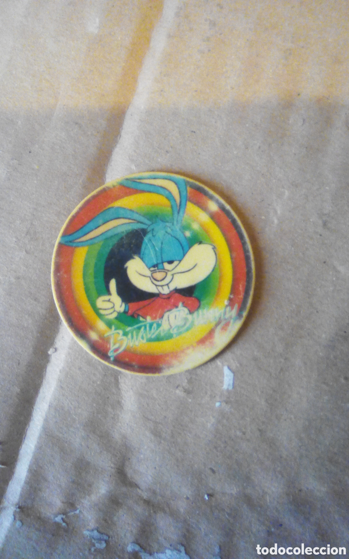 Juguetes antiguos y juegos de colecci&oacute;n: Megatazo Buster Bunny, n&deg; 64. &copy; 1994 Warner Bros. Matutano.
