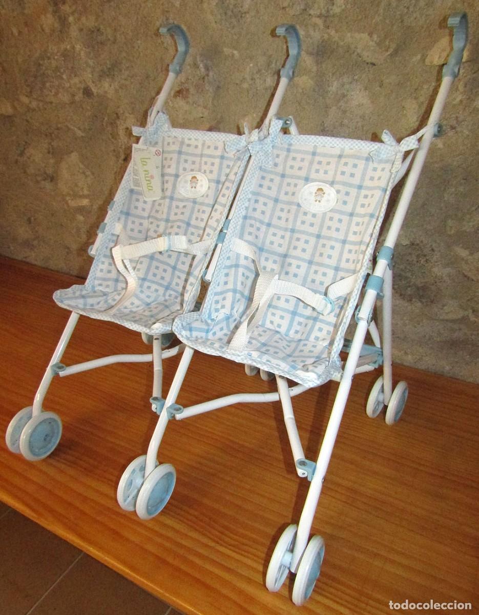 Juguetes antiguos y juegos de colecci&oacute;n: COCHECITO, SILLITA O CARRITO PARA MU&Ntilde;ECOS GEMELOS O MELLIZOS DE LA NINA - NUEVO A ESTRENAR
