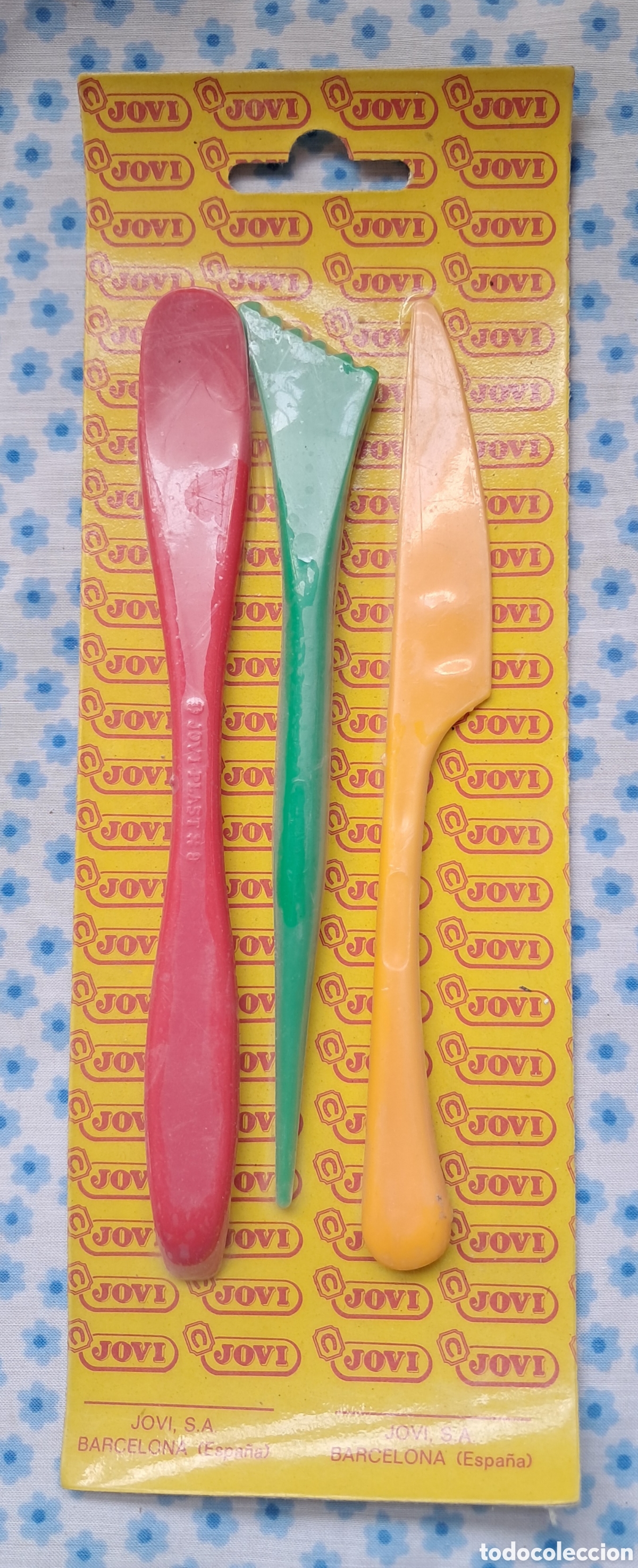 Juguetes antiguos y juegos de colecci&oacute;n: JOVI. Moldeadores de plastilina en blister original a&ntilde;os 70