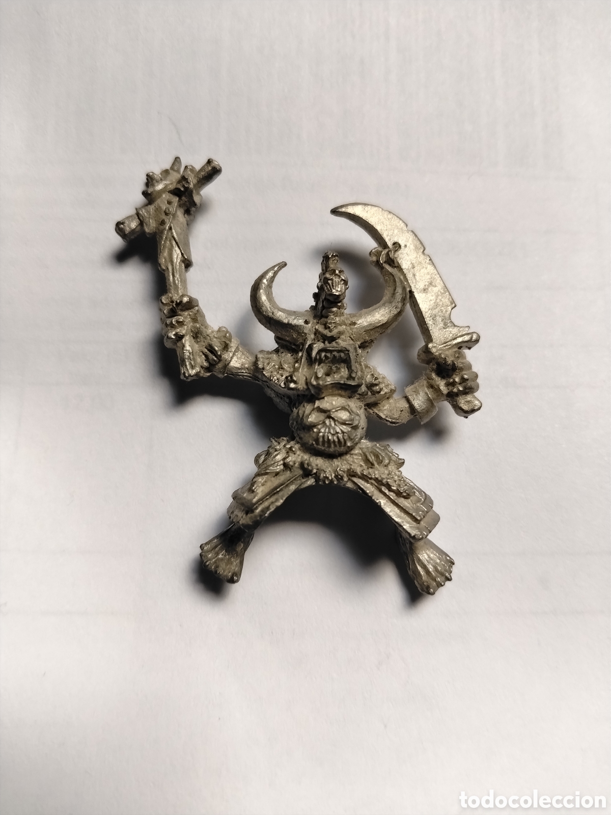 Juguetes antiguos y juegos de colecci&oacute;n: &iquest;Jefe Orco Jabal&iacute;? warhammer plomo original a&ntilde;os 85-90