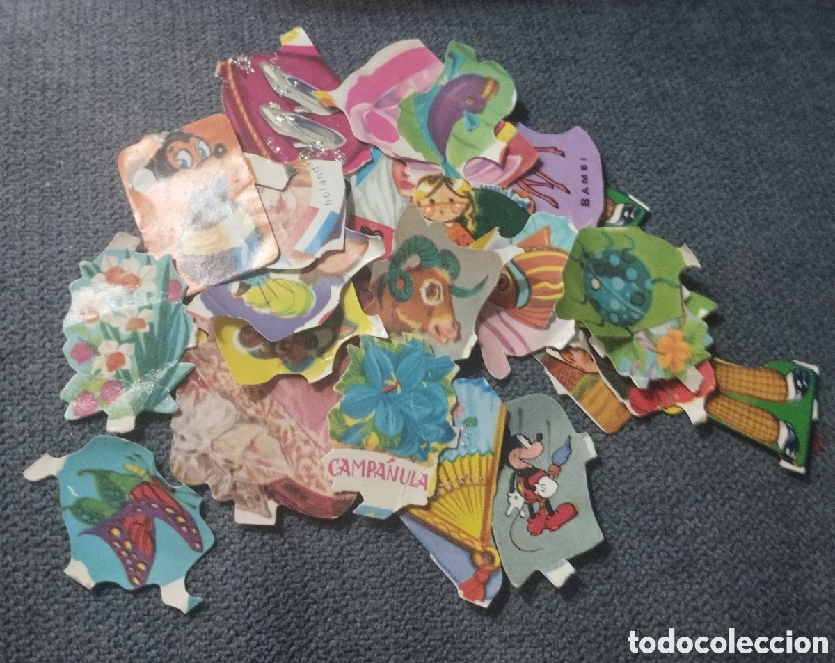 Juguetes antiguos y juegos de colecci&oacute;n: Lote de 25 cromos peque&ntilde;os de finales de los 70 Gastos de env&iacute;o gratis