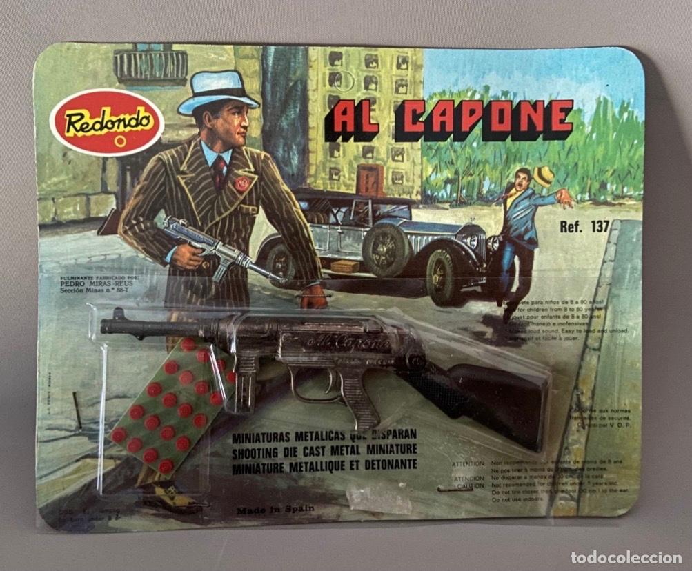 Juguetes antiguos y juegos de colecci&oacute;n: ANTIGUO &ldquo; METRALLETA AL CAPONE &ldquo; REF 137 - JUGUETES REDONDO
