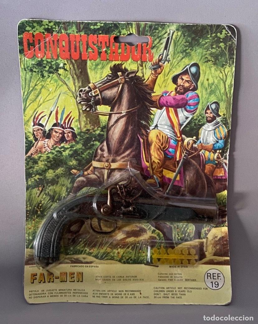 Juguetes antiguos y juegos de colecci&oacute;n: ANTIGUO &ldquo; PISTOLA CONQUISTADOR &ldquo; REF 19 - JUGUETES FAR-MEN FARMEN FAR MEN