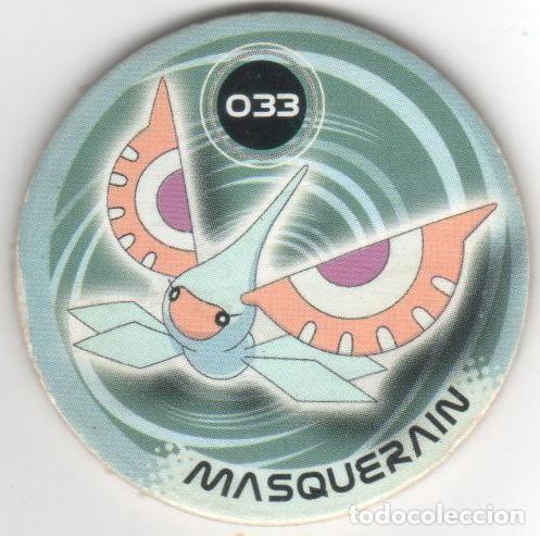 Juguetes antiguos y juegos de colecci&oacute;n: COLECCI&Oacute;N TAZOS MAGIC BOX INT. POK&Eacute;MON PICKERS TAZO CAPS POGS N&Uacute;MERO 033 33 MASQUERAIN SERIE ANIME