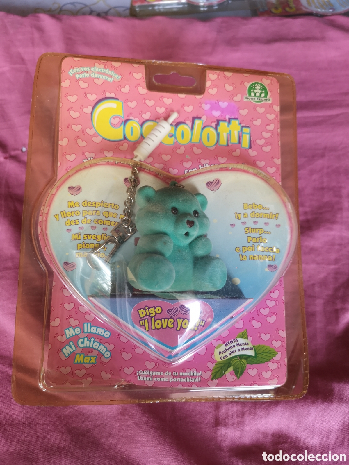 Juguetes antiguos y juegos de colecci&oacute;n: Coccolotti MAX. Verde. FUNCIONA BIEN. BLISTER ABIERTO. Giochi Preziosi. &iquest;A&ntilde;os 90?