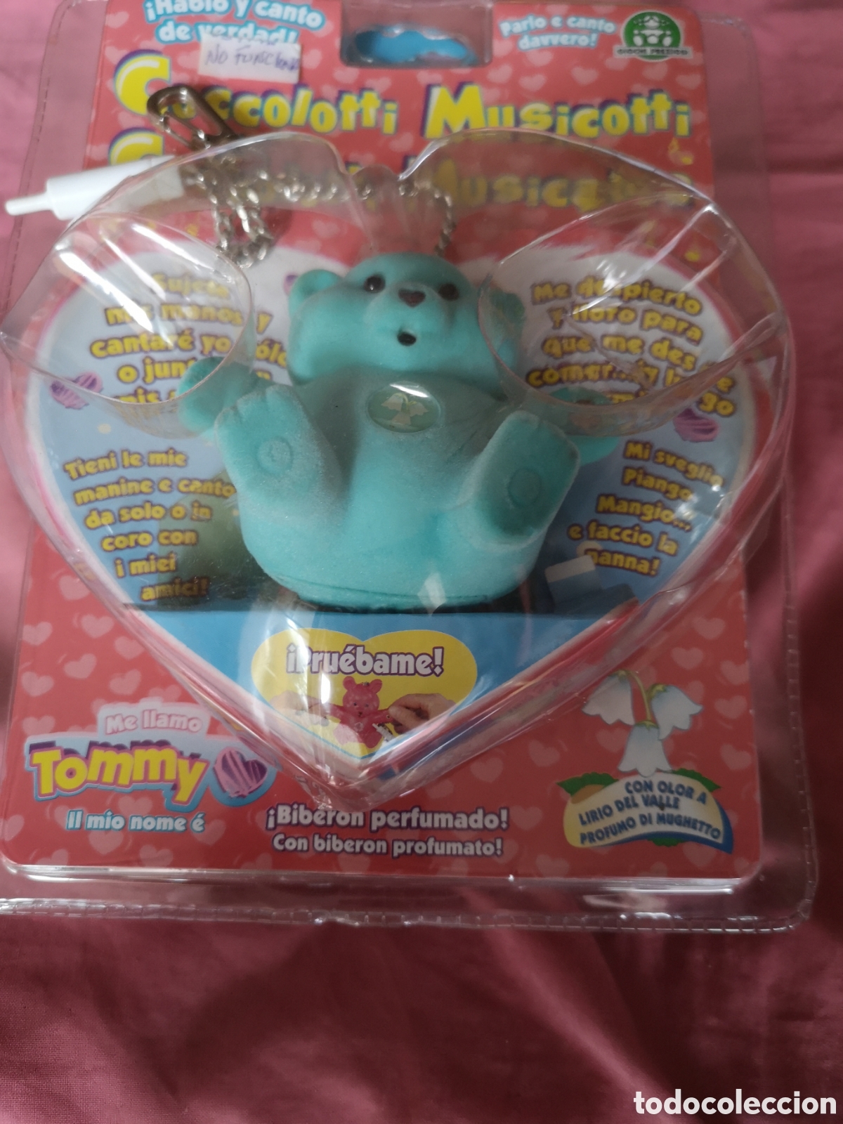 Juguetes antiguos y juegos de colecci&oacute;n: Coccolotti Musical TOMMY. Verde. NO FUNCIONA. BLISTER ABIERTO. Giochi Preziosi. &iquest;A&ntilde;os 90?