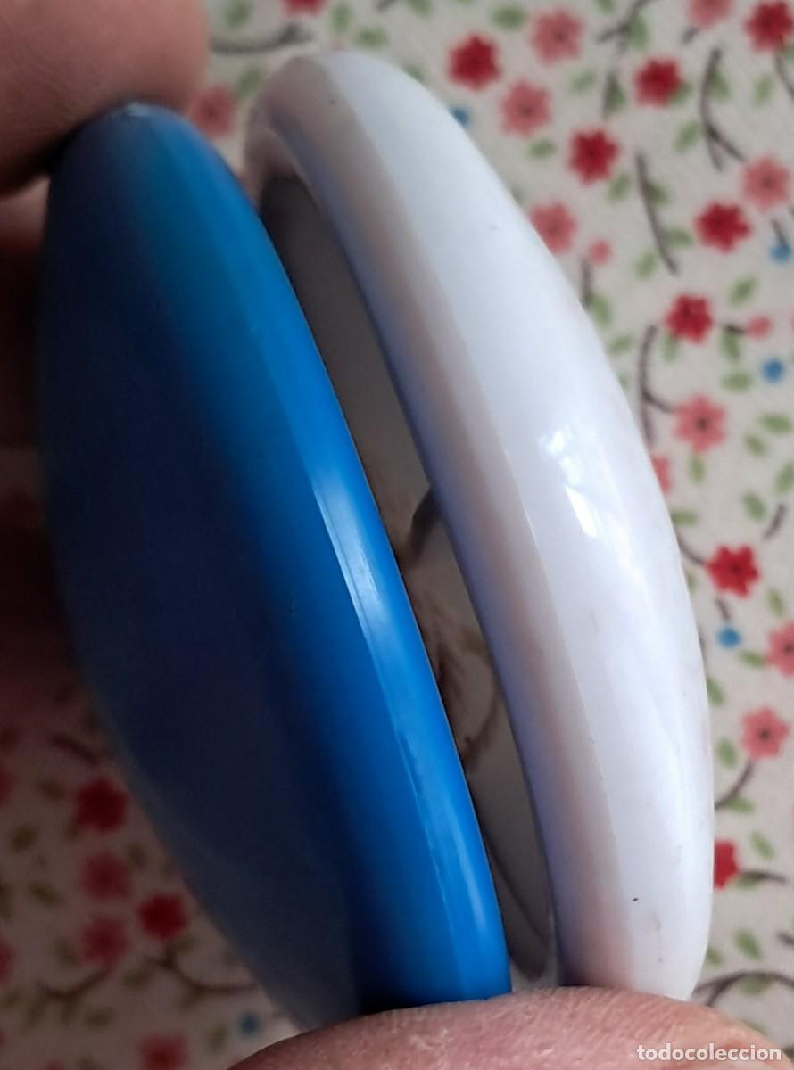 Juguetes antiguos y juegos de colecci&oacute;n: Yoyo, Yo-yo. Blanco y azul a&ntilde;os 70-80