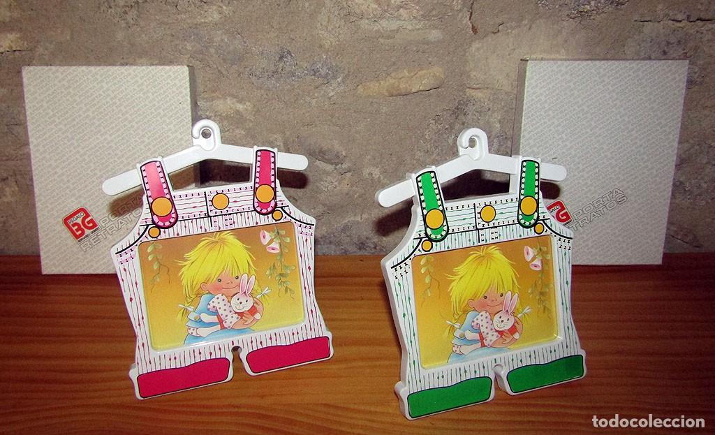 Juguetes antiguos y juegos de colecci&oacute;n: LOTE DE 2 ANTIGUOS PORTA RETRATOS DE BERNABEU GISBERT BG - NUEVO Y EN SU CAJA ORIGINAL