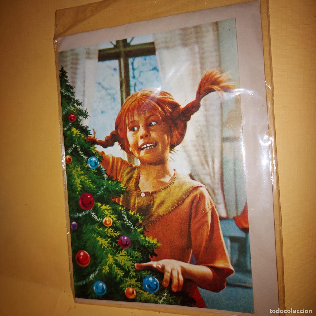 Juguetes antiguos y juegos de colecci&oacute;n: TARJETA Y SOBRE, Pippi L&aring;ngstrump , Pipi Calzaslargas