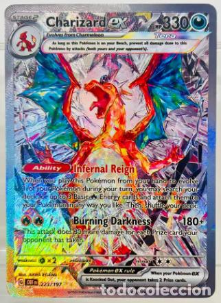 Juguetes antiguos y juegos de colecci&oacute;n: Tarjeta Pokemon Charizard ex de grado coleccionable Proxy de calidad superior leer atte