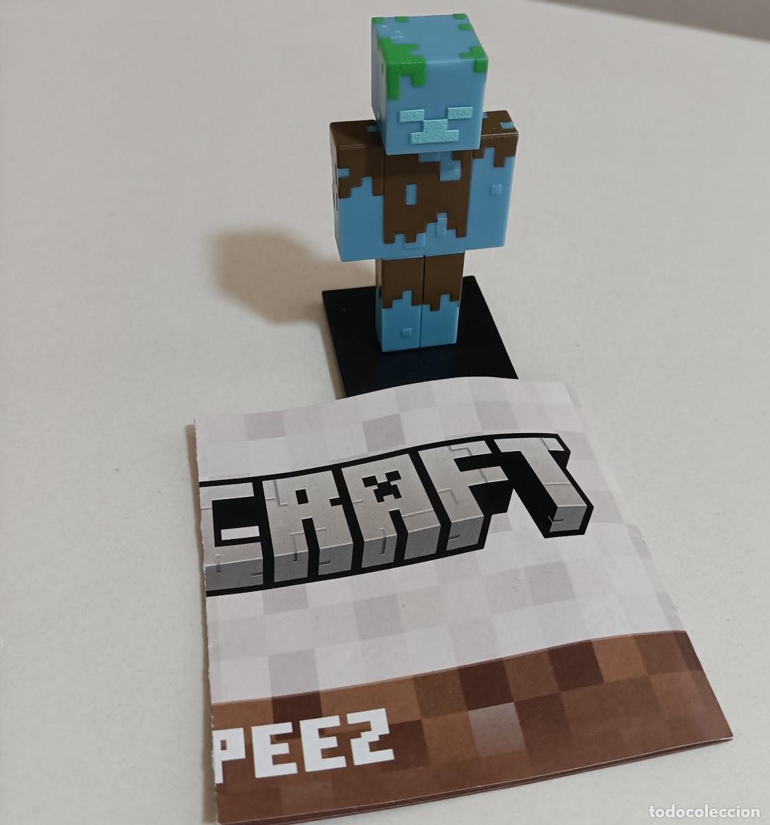 Juguetes antiguos y juegos de colecci&oacute;n: minecraft coleccion figura sorpresa mu&ntilde;eco toppeez folleto zombie ahogado drowned