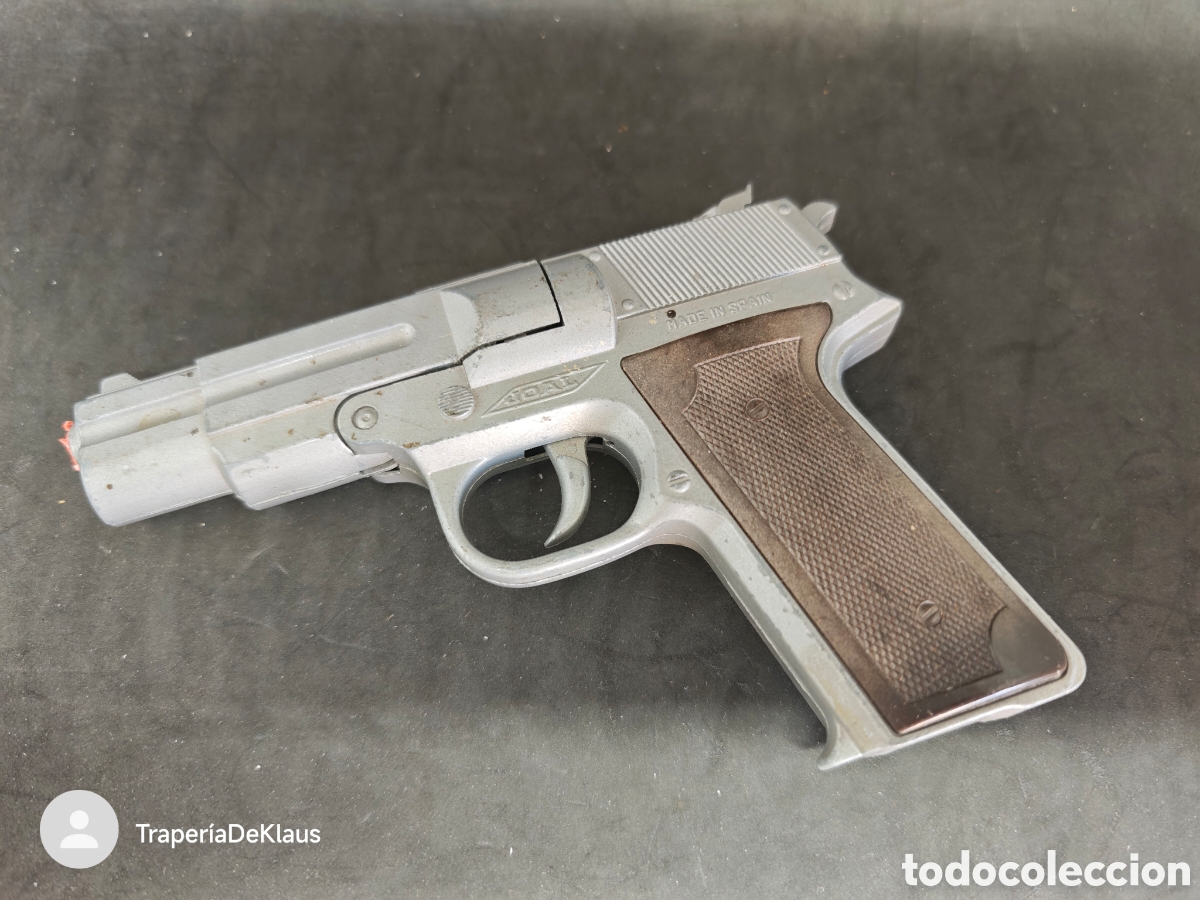 Juguetes antiguos y juegos de colecci&oacute;n: pistola juguete metal joal - car07