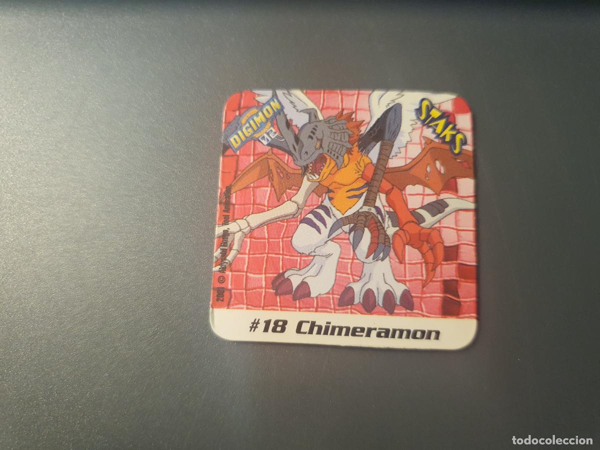 Juguetes antiguos y juegos de colecci&oacute;n: TAZO CROMO DIGIMON 02 -- 2001 -- STAKS -- N&ordm; 18
