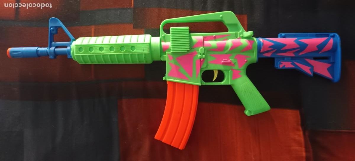 Juguetes antiguos y juegos de colecci&oacute;n: RIFLE DE AGUA VINTAGE A&Ntilde;OS 90