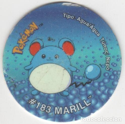 Juguetes antiguos y juegos de colecci&oacute;n: COLECCI&Oacute;N TAZOS SNACKS MATUTANO NINTENDO POK&Eacute;MON TAZO 3 CAPS POGS N&Uacute;MERO 153 #183 MARILL A&Ntilde;O 2001