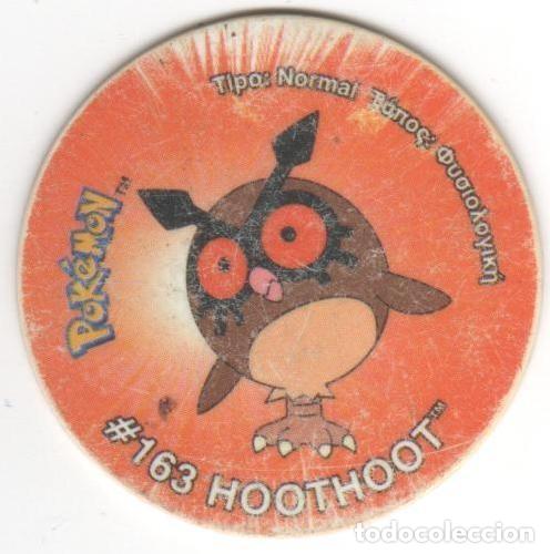 Juguetes antiguos y juegos de colecci&oacute;n: COLECCI&Oacute;N TAZOS SNACKS MATUTANO NINTENDO POK&Eacute;MON TAZO 3 CAPS POGS N&Uacute;MERO 155 #163 HOOTHOOT A&Ntilde;O 2001