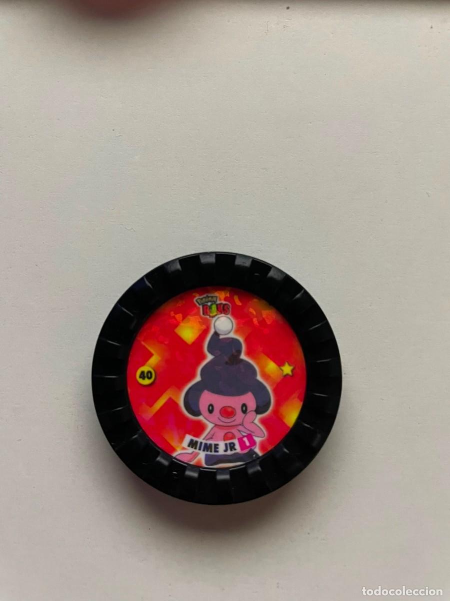 Juguetes antiguos y juegos de colecci&oacute;n: Tazos Pok&eacute;mon Roks 2007 Chipicao N&ordm; 40 Mime Jr Circulo amarillo
