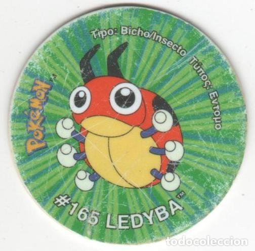 Juguetes antiguos y juegos de colecci&oacute;n: COLECCI&Oacute;N TAZOS SNACKS MATUTANO NINTENDO POK&Eacute;MON TAZO 3 CAPS POGS N&Uacute;MERO 158 #165 LEDYBA A&Ntilde;O 2001