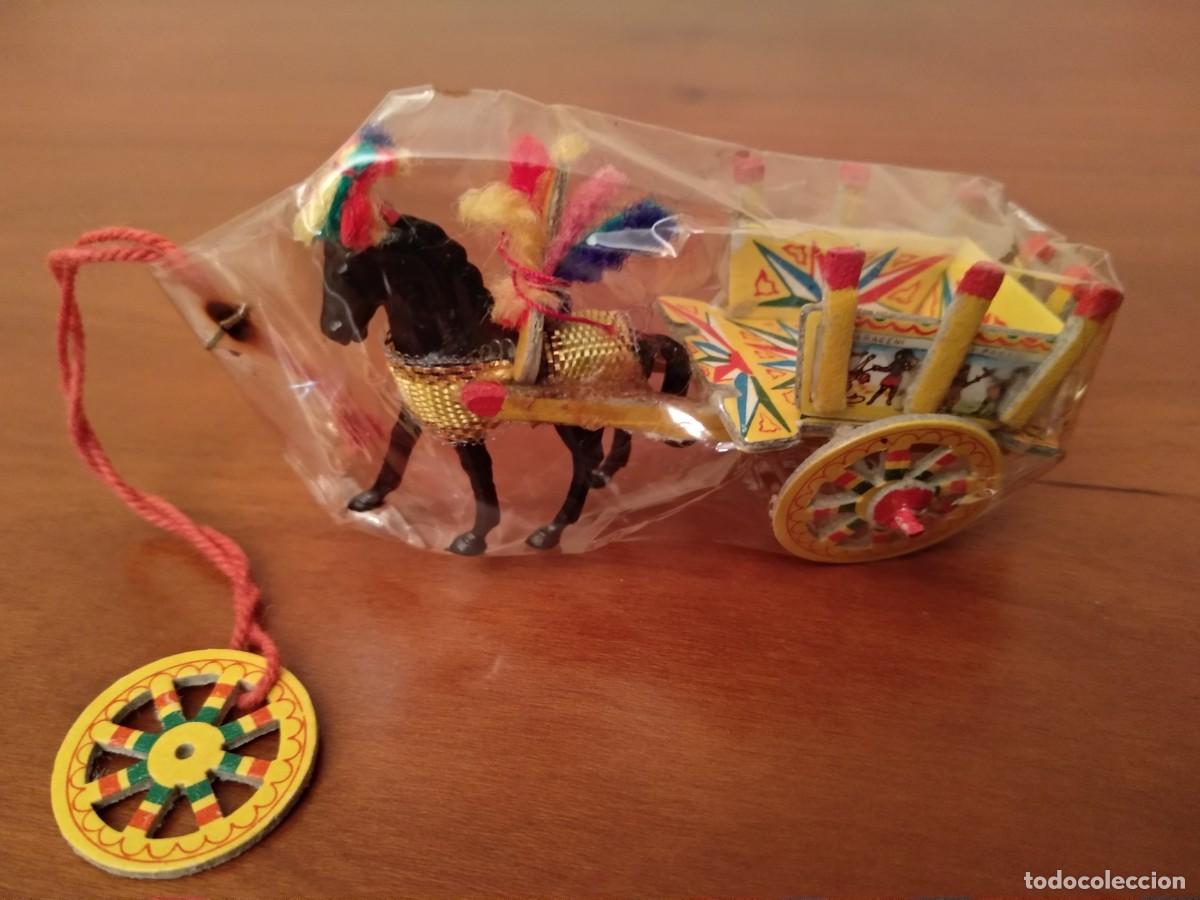 Juguetes antiguos y juegos de colecci&oacute;n: CARRETA SICILIANA VINTAGE ARTESANIA, MADE IN ITALIA, PRECINTADA.