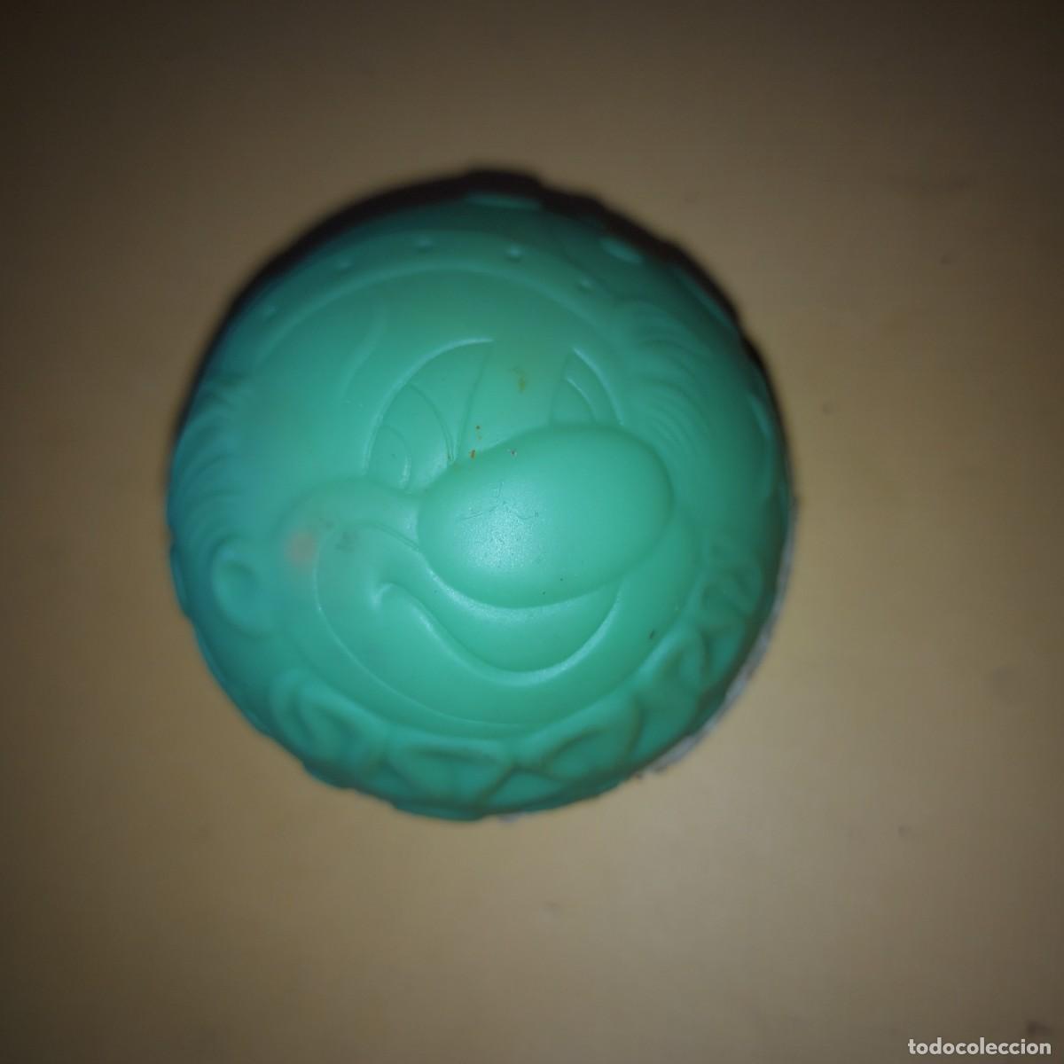 Juguetes antiguos y juegos de colecci&oacute;n: PELOTA DE GOMA CON RELIEVE FIGURA DE PAYASO - A&Ntilde;OS 70