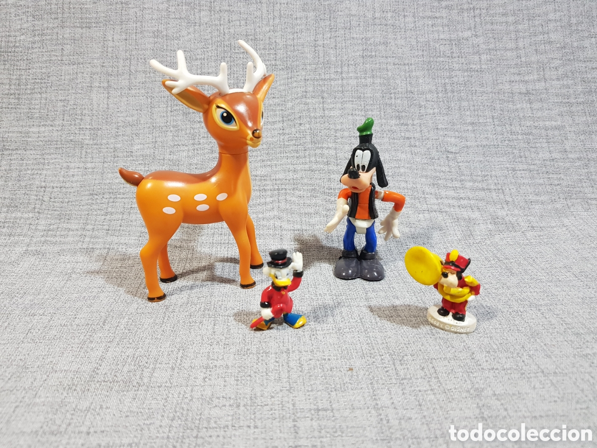 Juguetes antiguos y juegos de colecci&oacute;n: FIGURAS DISNEY BAMBY GOOFY T&Iacute;O GILITO