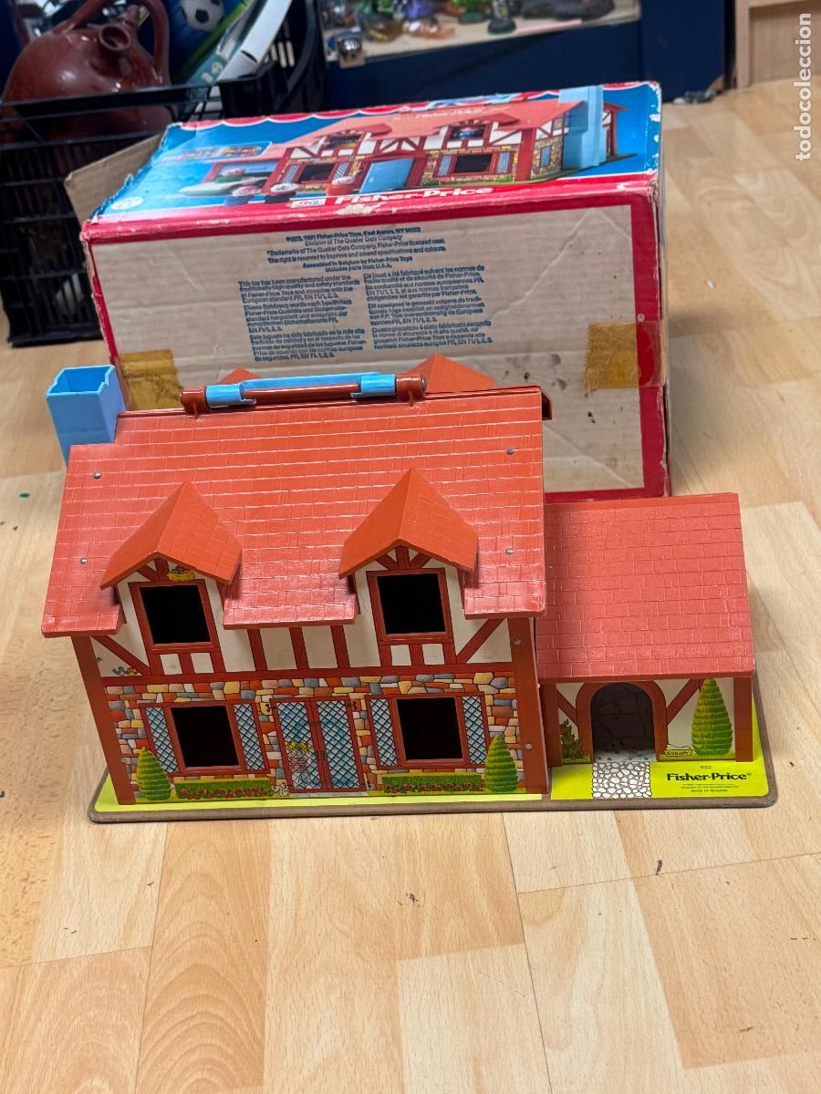 Juguetes antiguos y juegos de colecci&oacute;n: CASA MU&Ntilde;ECAS MALETIN FISHER, FAMILIA FELIZ, PLAY FAMILY HOUSE, 1980