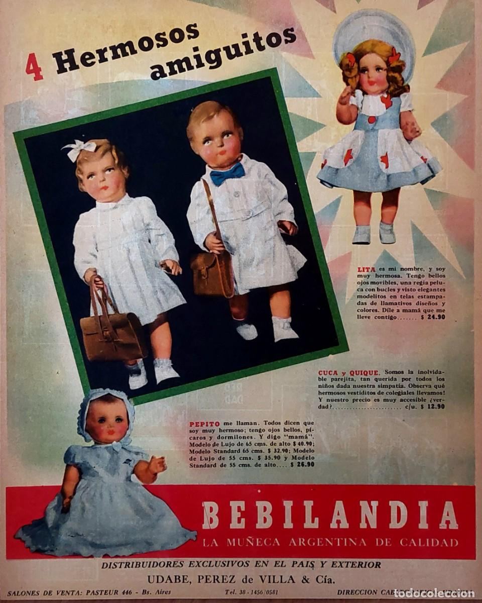 Juguetes antiguos y juegos de colecci&oacute;n: ANTIGUO LOTE DE 2 LAMINAS VESTIDOS DE MU&Ntilde;ECAS ( BEBILLANDIA ) DE LOS A&Ntilde;OS 40