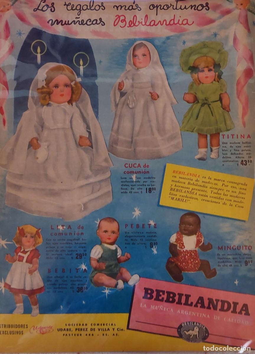 Juguetes antiguos y juegos de colecci&oacute;n: ANTIGUA LAMINAS DE VESTIDOS PARA MU&Ntilde;ECAS ( BEBILANDIA ) DE LOS A&Ntilde;OS 40 Y 50