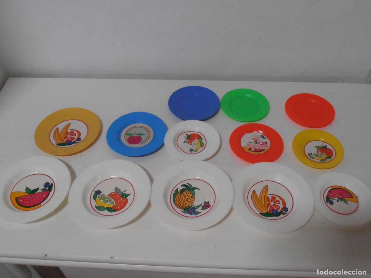 Juguetes antiguos y juegos de colecci&oacute;n: LOTE CACHARRITOS DE COCINA JUGUETE, PLATOS VARIOS, V-14, A&Ntilde;OS 70
