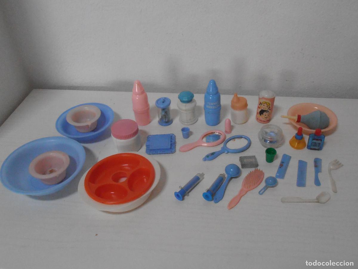 Brinquedos antigos e Jogos de cole&ccedil;&atilde;o: LOTE CACHARRITOS DE COCINA JUGUETE, CONJUNTO MINIATURAS BEBE, V-19, A&Ntilde;OS 70