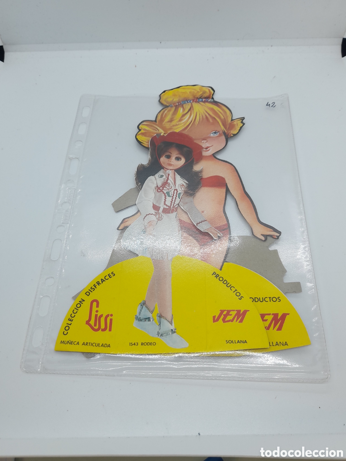 Juguetes antiguos y juegos de colecci&oacute;n: COLECCION DISFRACES MU&Ntilde;ECA LISSI. RECORTABLES. PRODUCTOS JEM. DOS VESTIDOS, MU&Ntilde;ECA Y DISFRAZ.