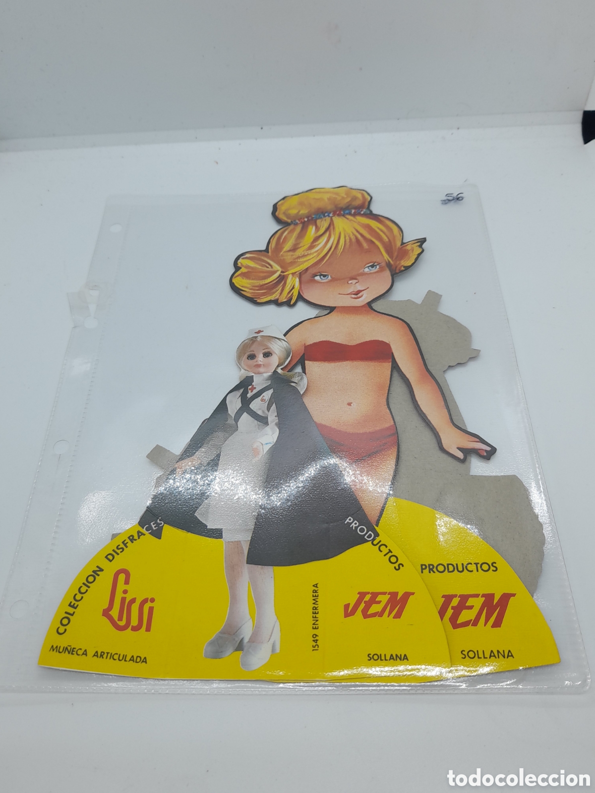 Juguetes antiguos y juegos de colecci&oacute;n: COLECCION DISFRACES MU&Ntilde;ECA LISSI. RECORTABLES. PRODUCTOS JEM. DOS VESTIDOS, MU&Ntilde;ECA Y DISFRAZ.