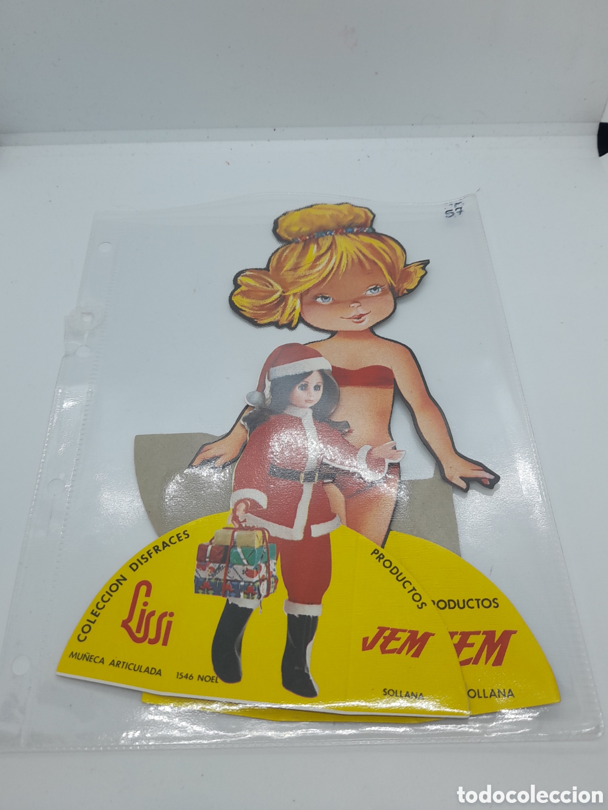 Juguetes antiguos y juegos de colecci&oacute;n: COLECCION DISFRACES MU&Ntilde;ECA LISSI. RECORTABLES. PRODUCTOS JEM. DOS VESTIDOS, MU&Ntilde;ECA Y DISFRAZ.