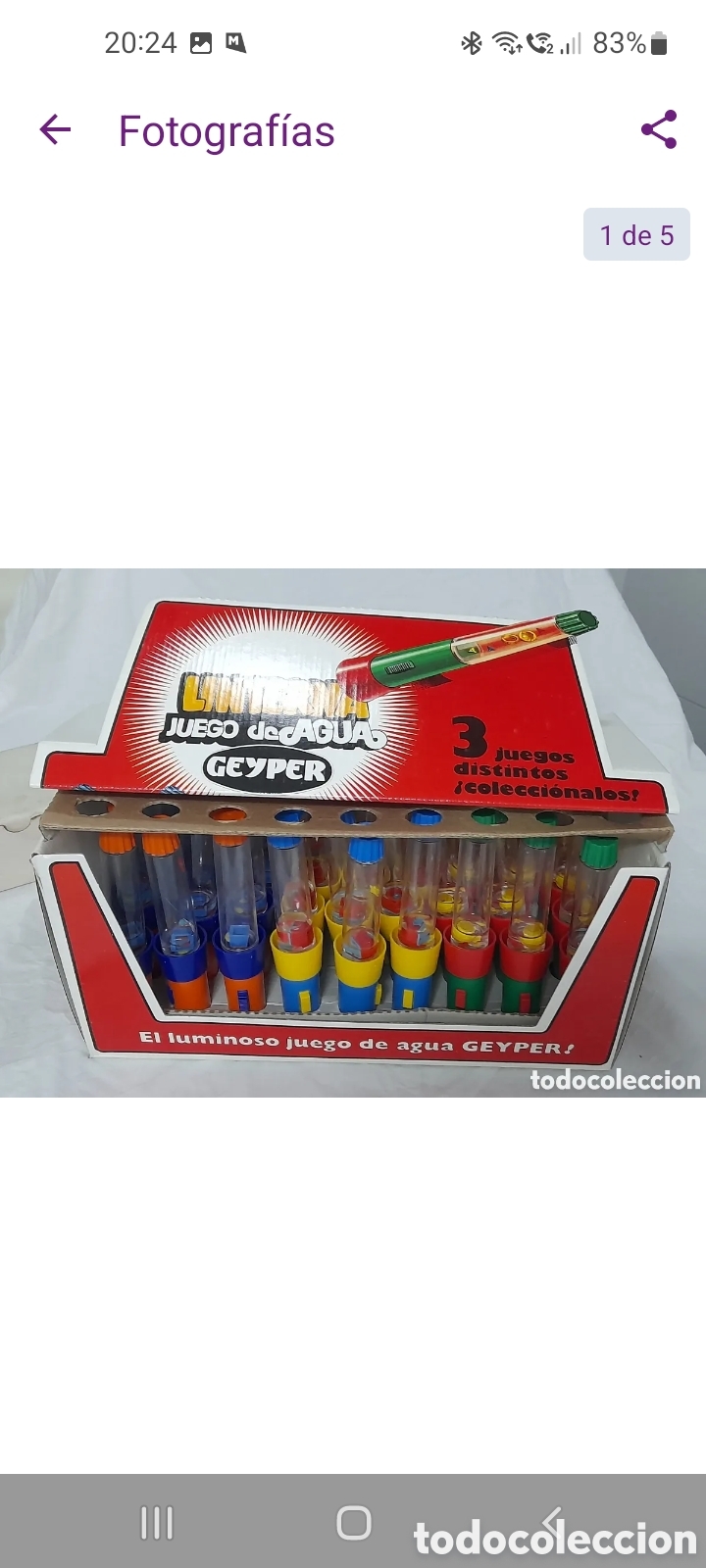 Juguetes antiguos y juegos de colecci&oacute;n: ANTIGUO EXPOSITOR DE JUEGOS DE AGUA+LINTERNAS, DE GEYPER. SIN USAR