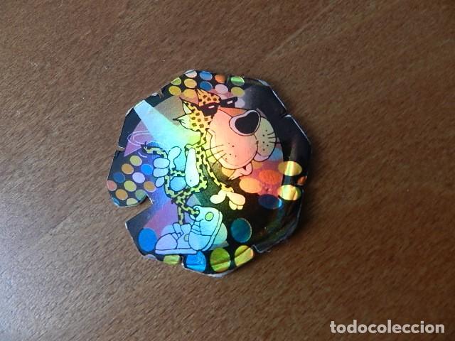 Juguetes antiguos y juegos de colecci&oacute;n: Tazo flash matutano Rock & Chester 6 hexagonal amarillo