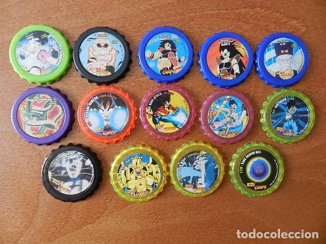 Juguetes antiguos y juegos de colecci&oacute;n: LOTE 14 DRAGON BALL Z CHAPS dragonball bola de dragon