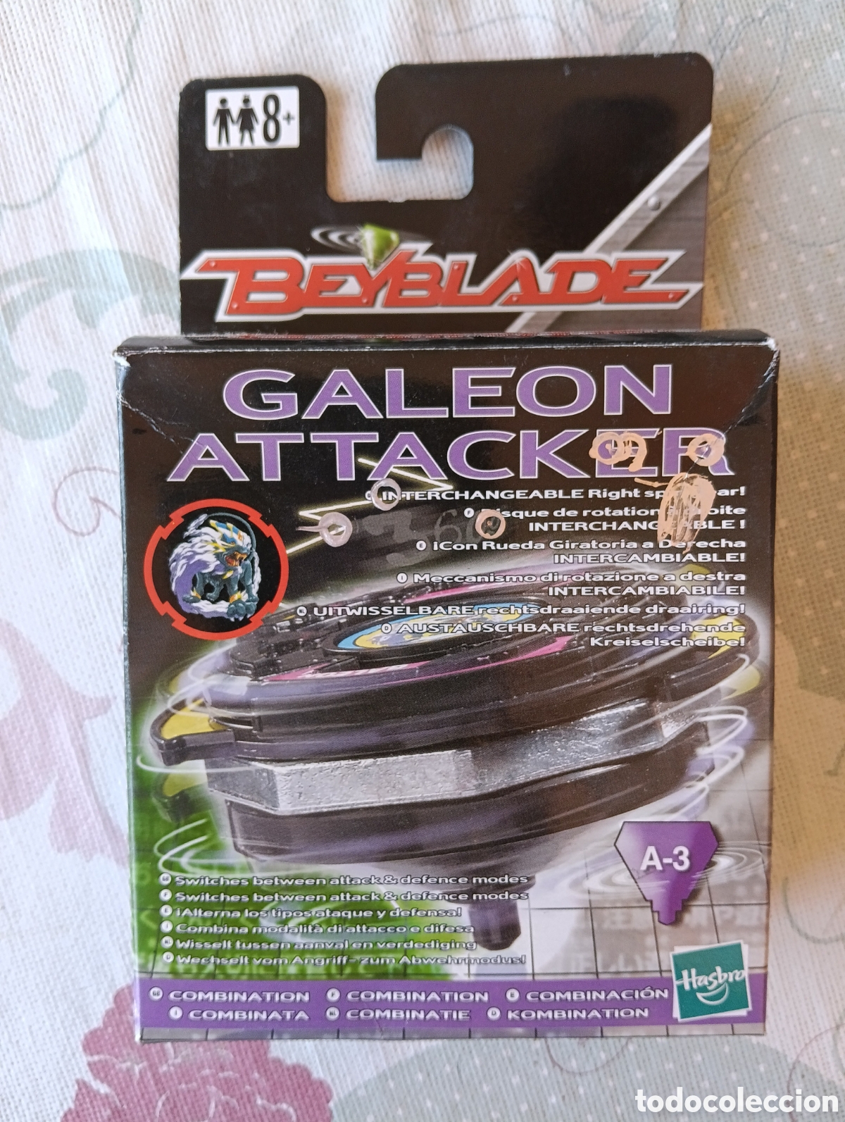 Juguetes antiguos y juegos de colecci&oacute;n: Beyblade Gale&oacute;n Attacker A-3