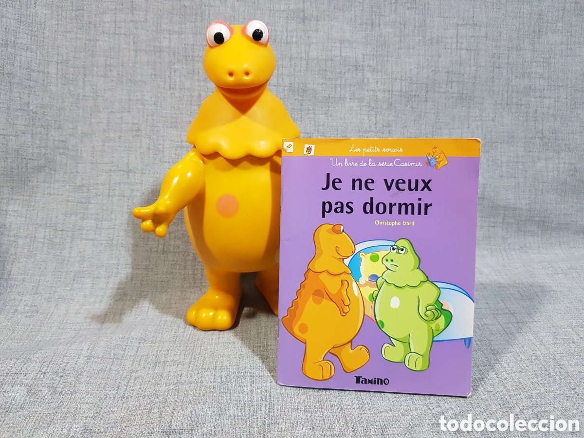 Juguetes antiguos y juegos de colecci&oacute;n: CASIMIR DELACOSTE. MU&Ntilde;ECO DE GOMA CON CHIFLE Y CUENTO EN FRANC&Eacute;S
