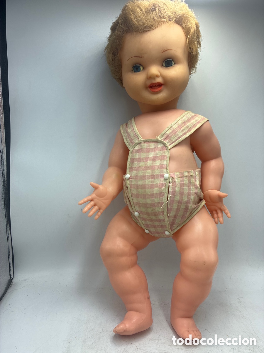 Juguetes antiguos y juegos de colecci&oacute;n: Antiguo mu&ntilde;eco de ojos durmientes.