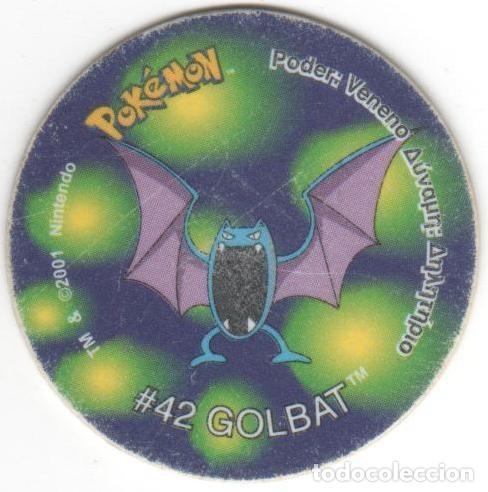 Juguetes antiguos y juegos de colecci&oacute;n: COLECCI&Oacute;N TAZOS MATUTANO NINTENDO POK&Eacute;MON TAZO 2 VERSI&Oacute;N A&Ntilde;O 2001 CAPS POGS N&Uacute;MERO 77 #42 GOLBAT