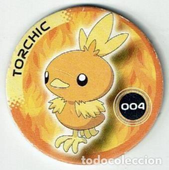 Juguetes antiguos y juegos de colecci&oacute;n: COLECCI&Oacute;N TAZOS MAGIC BOX INT. POK&Eacute;MON PICKERS TAZO CAPS POGS N&Uacute;MERO 004 4 TORCHIC SERIE ANIME MANGA