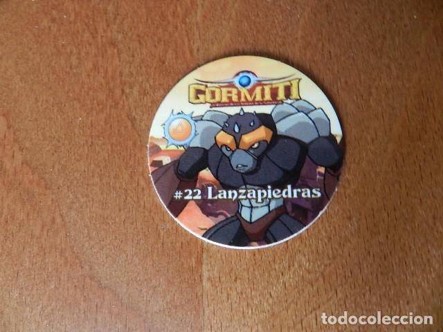 Juguetes antiguos y juegos de colecci&oacute;n: Tazo Gormiti n&ordm; 22 Lanzapiedras 2008 Cheetos tazo