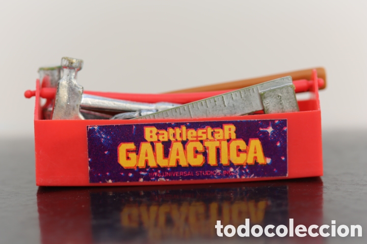 Juguetes antiguos y juegos de colecci&oacute;n: BATTLESTAR GALACTICA. 1978 Universal Studios Inc. Caja mini herramientas. Unico en internet