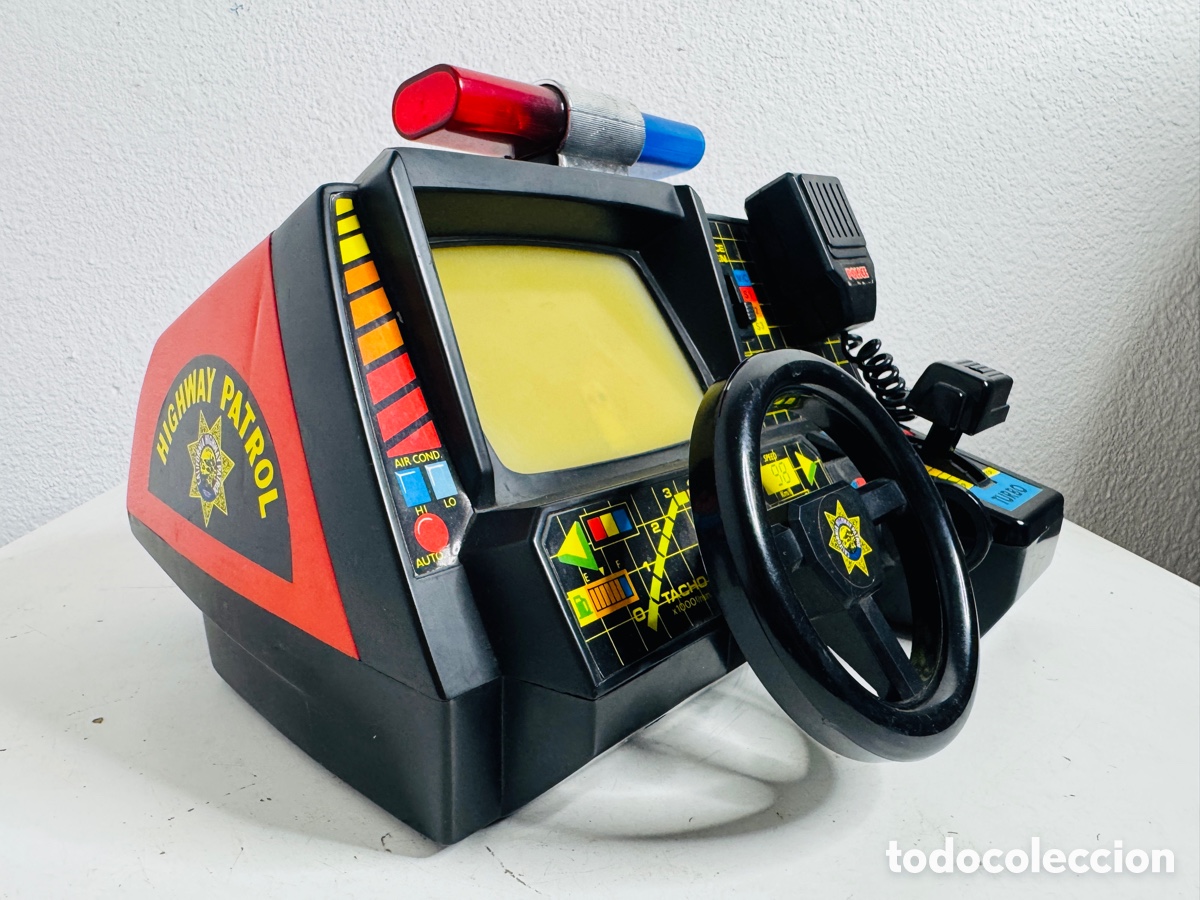 Juguetes antiguos y juegos de colecci&oacute;n: Highway Patrol Hot Pursuit 1987 Cockpit Tabletop No Funciona