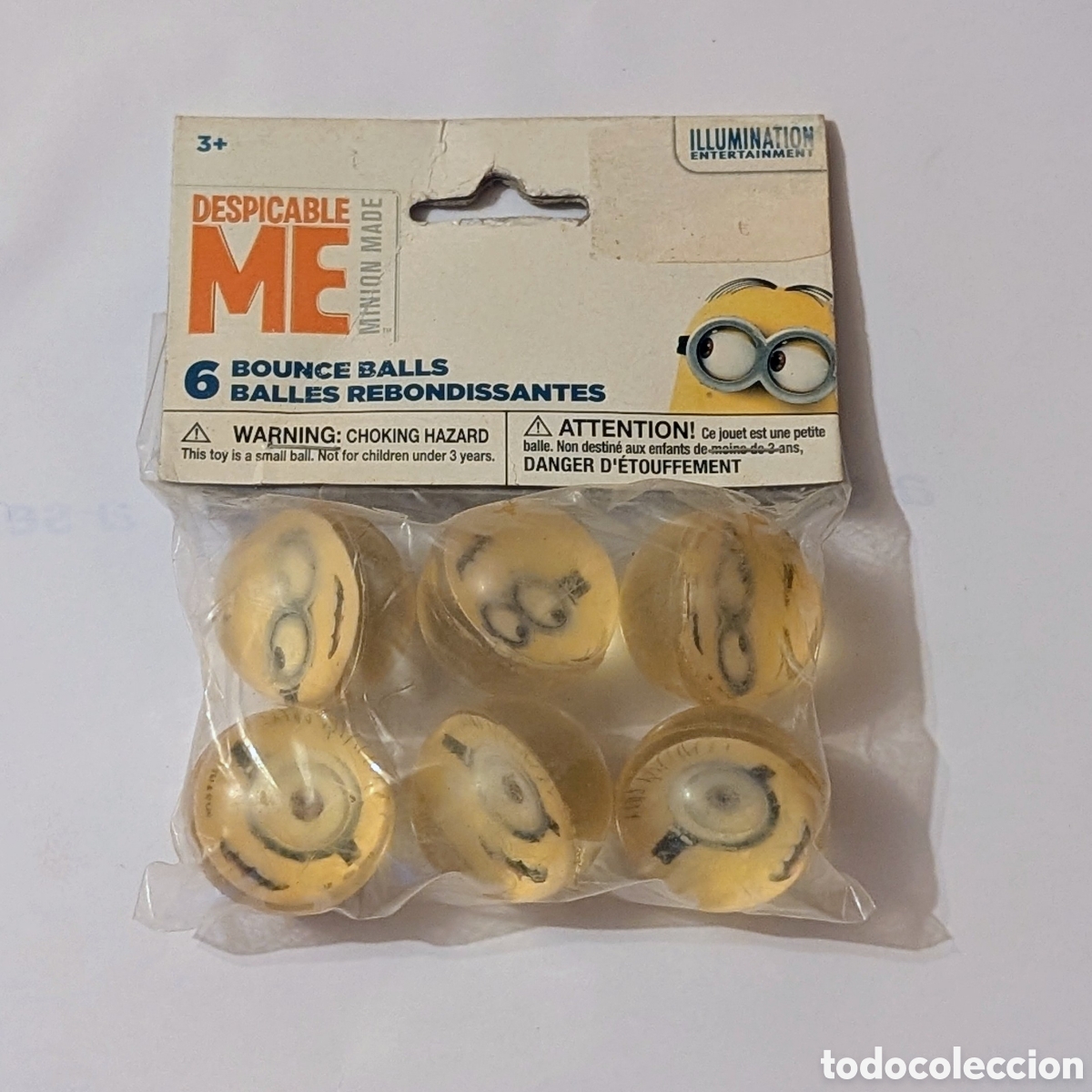 Juguetes antiguos y juegos de colecci&oacute;n: Juego de Pelotas saltarinas sin abrir. Minions. GRU Mi Villano Favorito