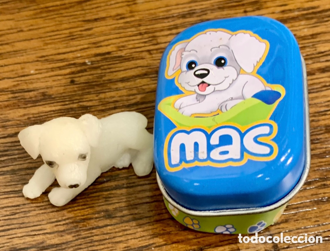 Juguetes antiguos y juegos de colecci&oacute;n: Juguete. Cajita met&aacute;lica. Con perro MAC.