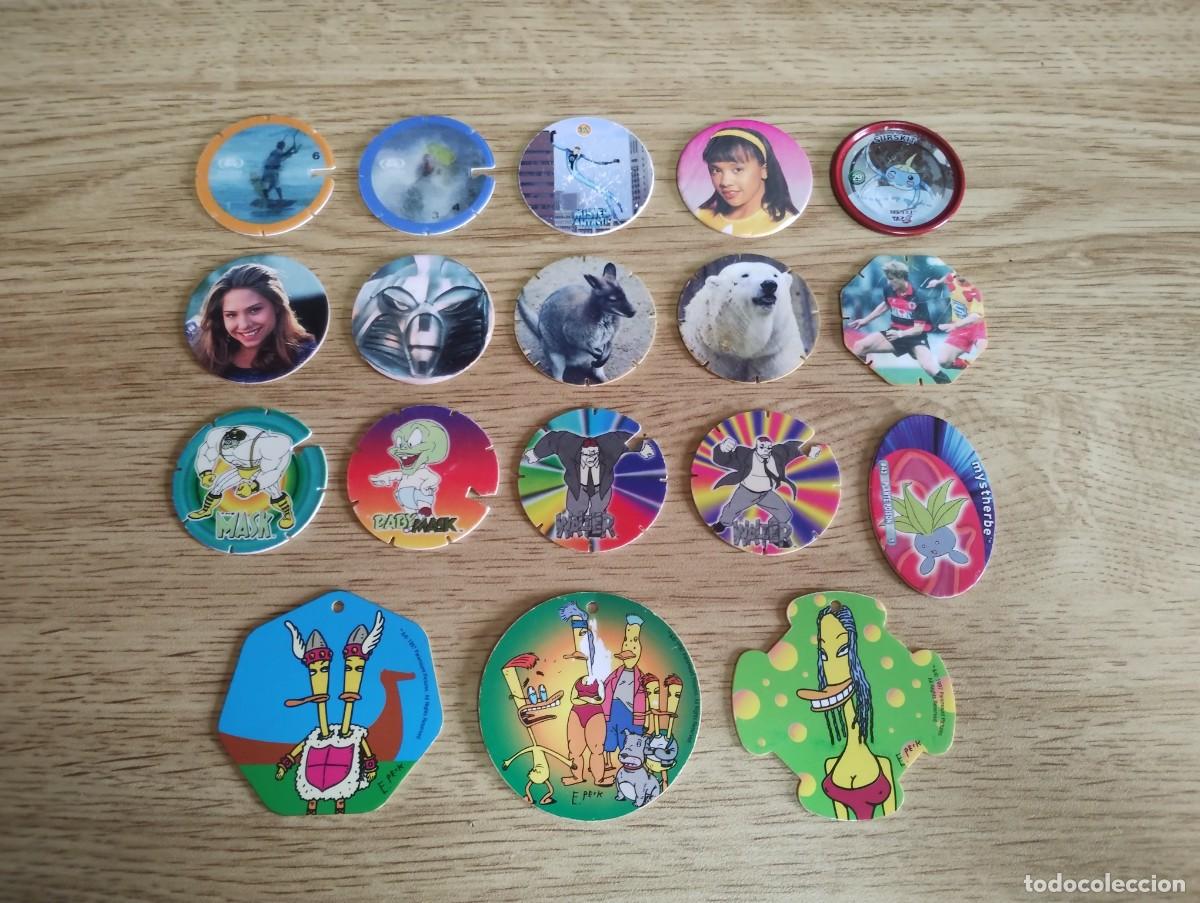 Juguetes antiguos y juegos de colecci&oacute;n: Tazos extranjeros a 20 c&eacute;ntimos cada uno