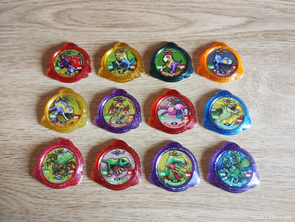 Juguetes antiguos y juegos de colecci&oacute;n: Tazos kraks de Invizimals a 20 c&eacute;ntimos cada uno