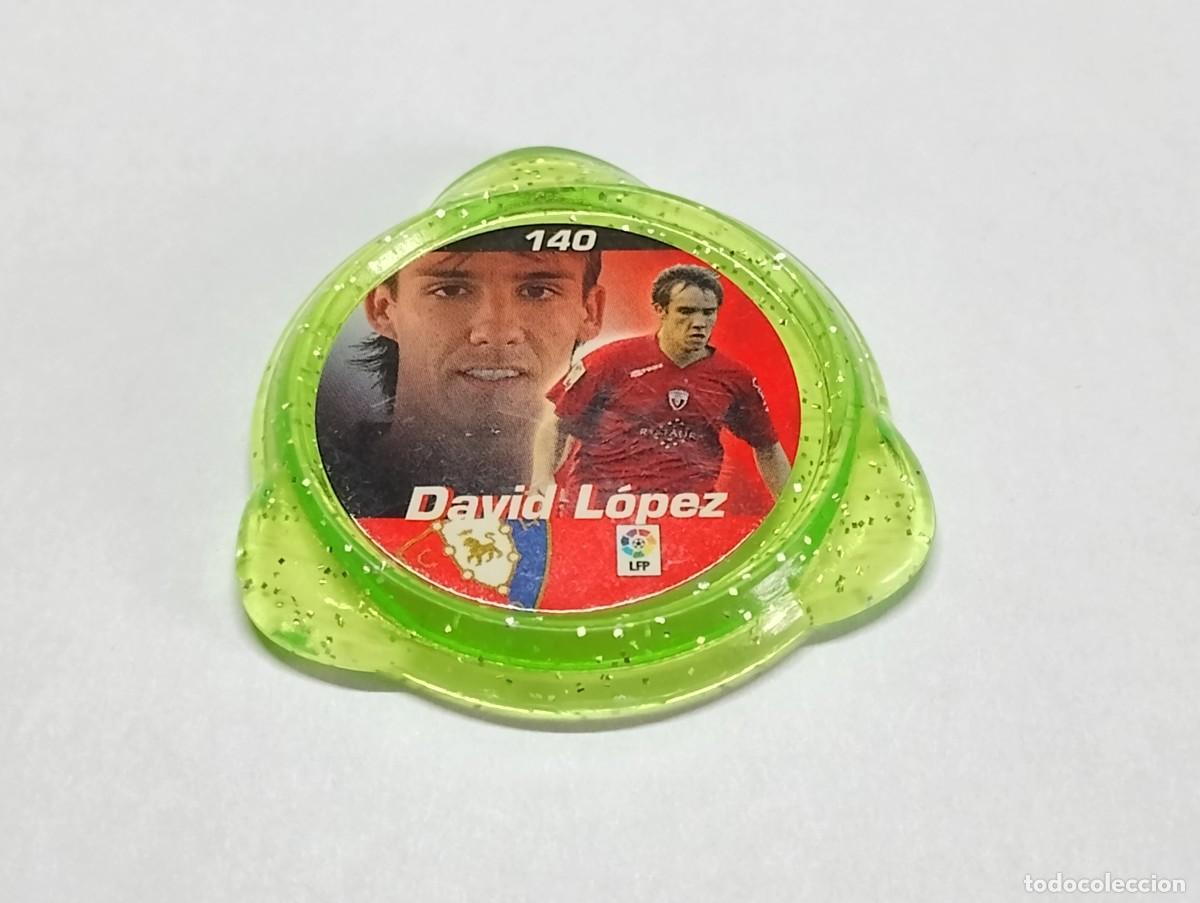 Juguetes antiguos y juegos de colecci&oacute;n: Tazo kraks Liga n&ordm;140 David L&oacute;pez